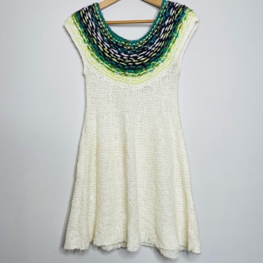 Free People wool and alpaca blend knit mini dress/tunic